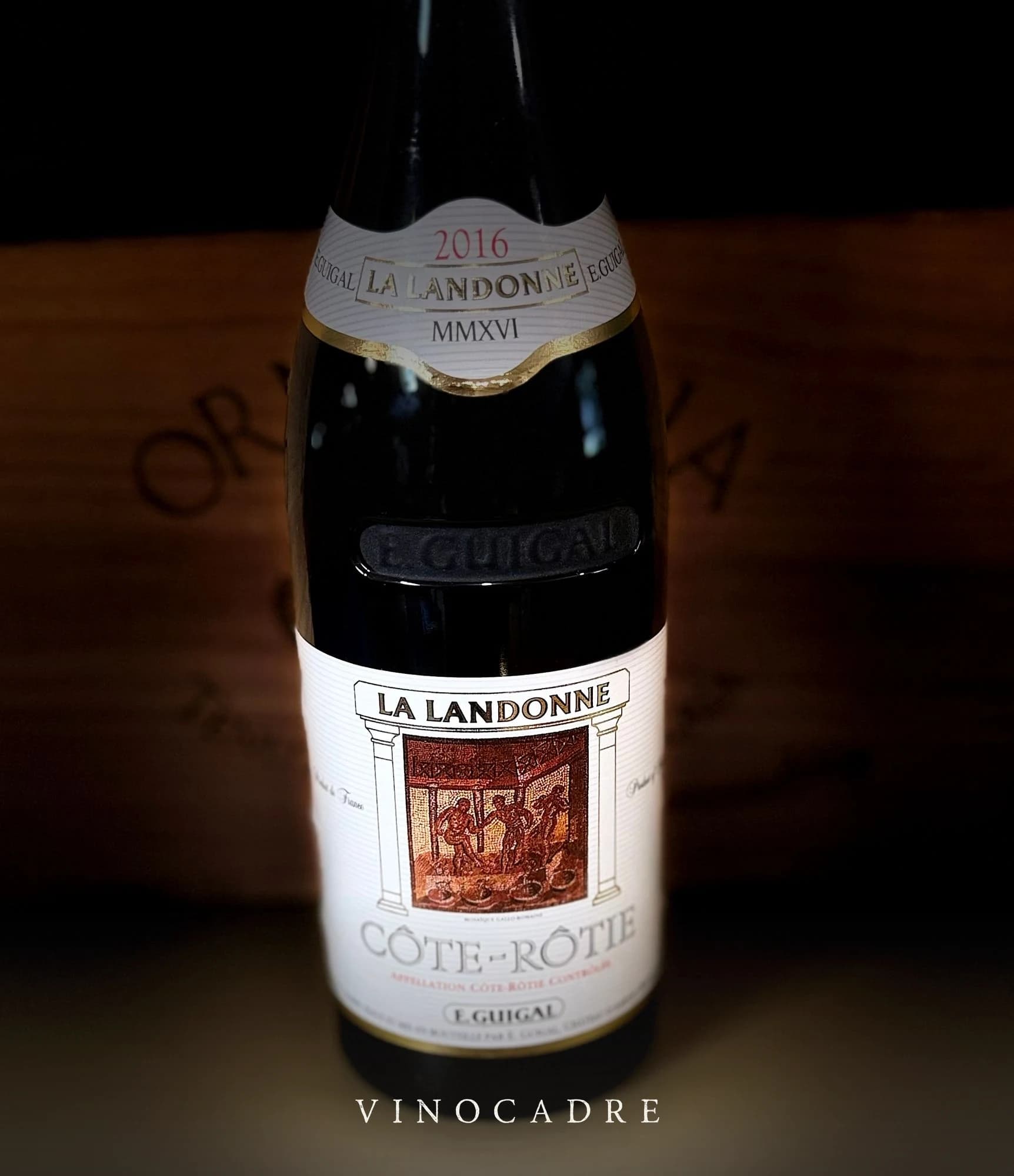 Bottle of 2016 E. Guigal "La Landonne" Côte-Rôtie, Rhone Valley, France
